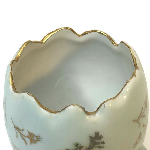Vintage INARCO Footed Egg Vase Japan Hand Painted Floral Porcelain E-116/M - Picture 5 of 12